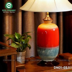 Đèn ngủ để bàn gốm sứ cao cấp hỏa biến Hồng Thạch 4 Đèn ngủ để bàn gốm sứ cao cấp hỏa biến Hồng Thạch