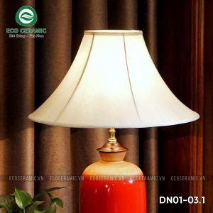 Đèn ngủ để bàn gốm sứ cao cấp hỏa biến Hồng Thạch 5 Đèn ngủ để bàn gốm sứ cao cấp hỏa biến Hồng Thạch