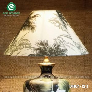 Đèn ngủ để bàn gốm sứ cao cấp Bạch Liên Hoa 3 Đèn ngủ để bàn gốm sứ cao cấp Bạch Liên Hoa