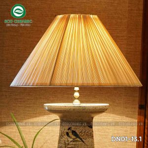 Đèn ngủ để bàn gốm sứ cao cấp Tịnh Điểu