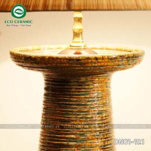 Đèn ngủ để bàn gốm sứ cao cấp Tụ Quang Hoàng phố 2 Đèn ngủ để bàn gốm sứ cao cấp Tụ quang Hoàng phố