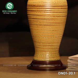 Đèn ngủ để bàn gốm sứ cao cấp Cổ bình Hoàng Thổ 4 Đèn ngủ để bàn gốm sứ cao cấp Cổ bình Hoàng Thổ