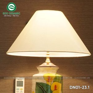 Đèn ngủ để bàn gốm sứ cao cấp Chi Vân Môn 5 Đèn ngủ để bàn gốm sứ cao cấp Chi Vân Môn