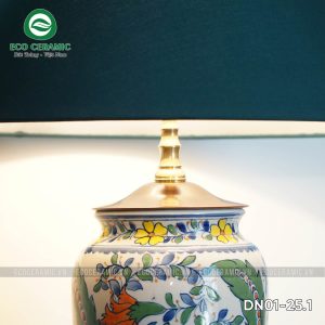 Đèn ngủ để bàn gốm sứ cao cấp Hoàng Anh