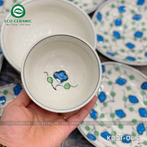 bo bat dia hoa mat troi hoa nhi xanh 6 canh la xoai 6 KDA1 04.4