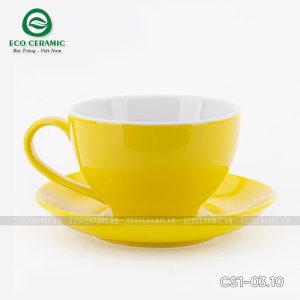 bo ly su uong cafe cappuccino 250ml vang