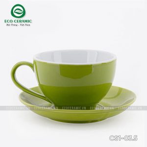 bo ly su uong cafe cappuccino 250ml xanh com