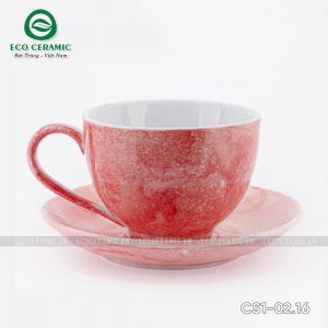 bo ly su uong cafe cappuccino dang cao 220ml van da do