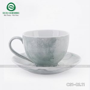 bo ly su uong cafe cappuccino dang cao 220ml van da luc