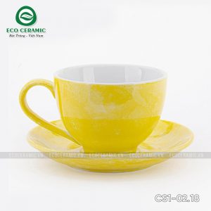 bo ly su uong cafe cappuccino dang cao 220ml van da vang