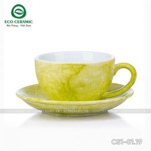 bo ly su uong cafe cappuccino dang thap 220ml van da xanh com