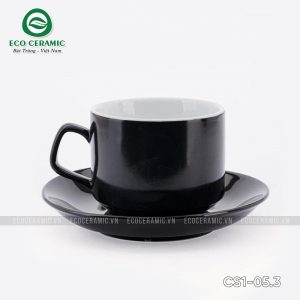 bo ly su uong cafe cappuccino my nhat 250ml den