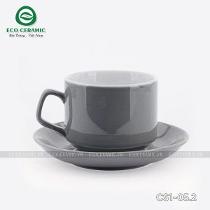 bo ly su uong cafe cappuccino my nhat 250ml ghi