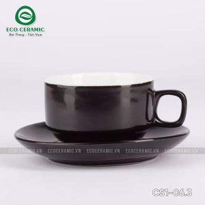 bo ly su uong cafe quai vuong 150ml den