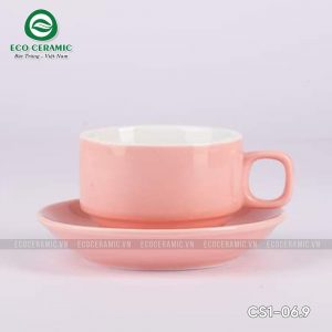 bo ly su uong cafe quai vuong 150ml hong