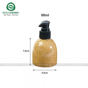 kich thuoc chai dung dau goi sua tam su dang bau nho